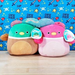 Squishmallow Avery & Della the Mallard 8" UltraSoft Stuffed Plush Toy Set NWT